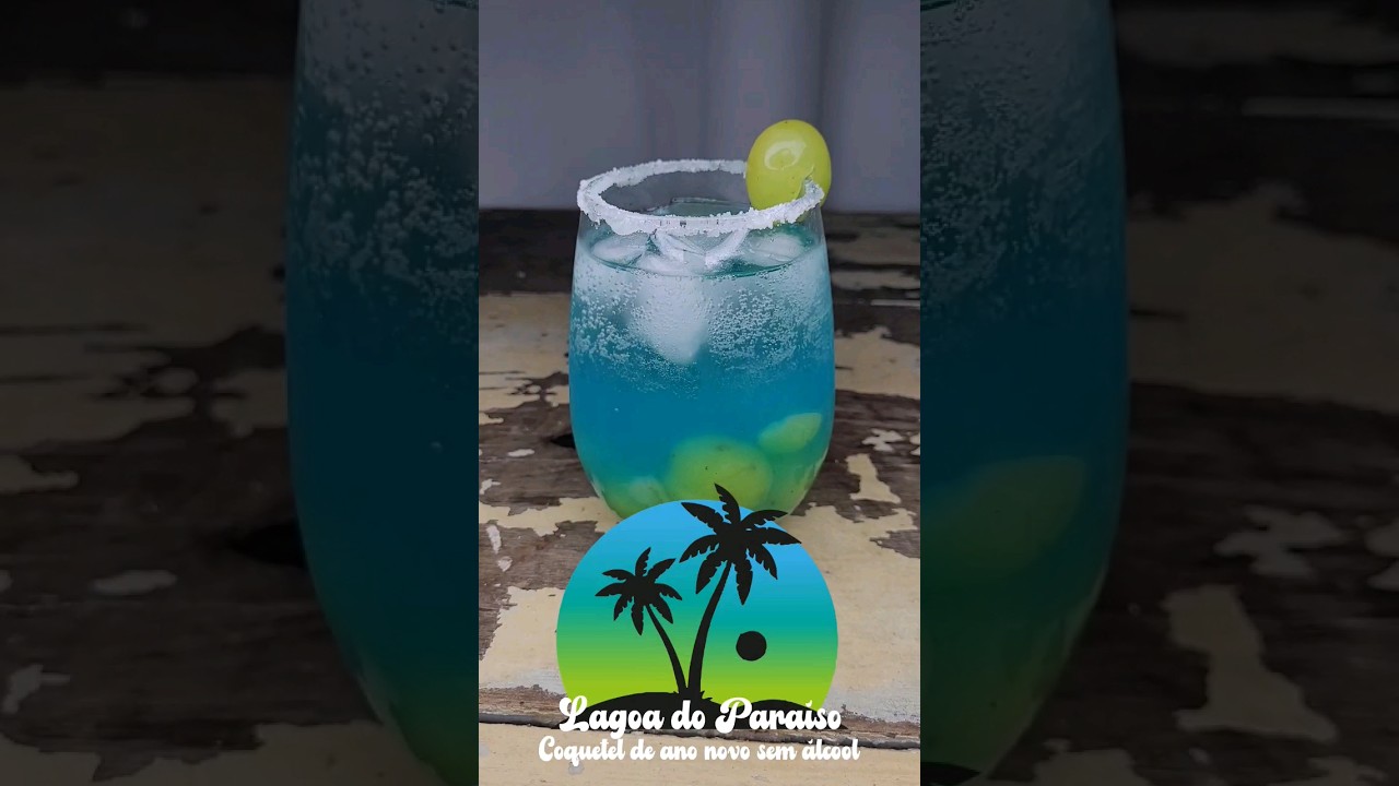 Coquetel sem álcool | Lagoa do paraíso | 🏝☀️ | #vegano