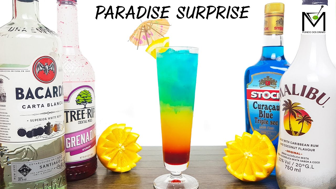 COMO FAZER PARADISE SURPRISE DRINK