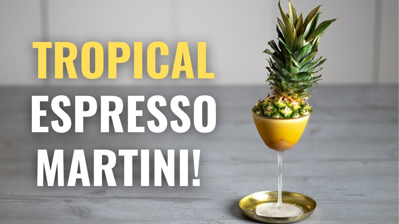 How to Make a TROPICAL Espresso Martini🍍🥥 + Easy Spiced Rum Recipe!