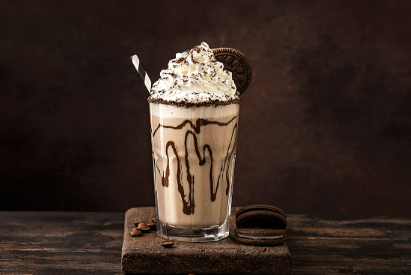 Milk Shake a sobremesa da debutante sabor de oreo