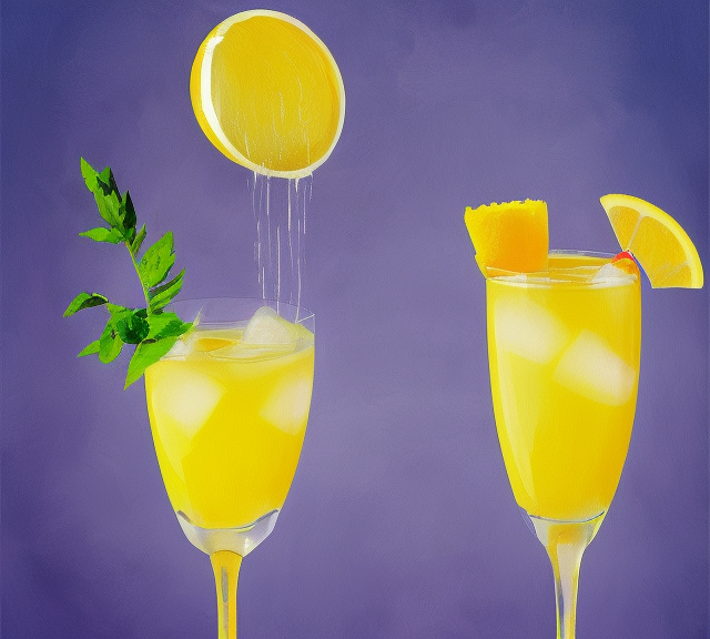 mimosa feita por um barman no casamento