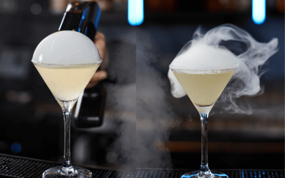 Bubble Smoke Cocktail da Drinklandia Bartenders