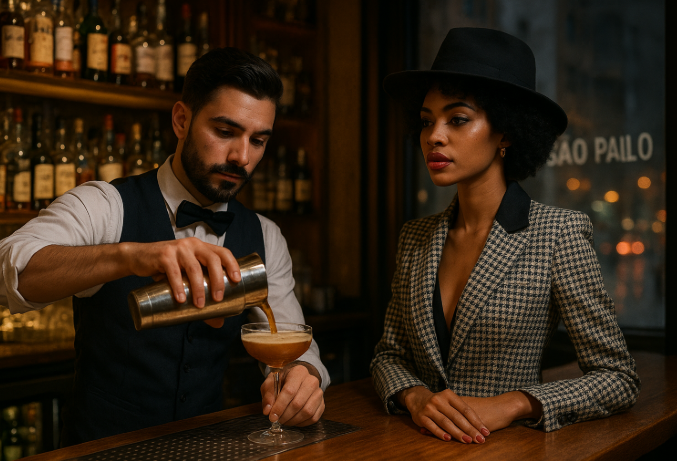 barman para festa com drinks energéticos