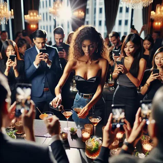a tendência dos bartenders em eventos de influenciadores