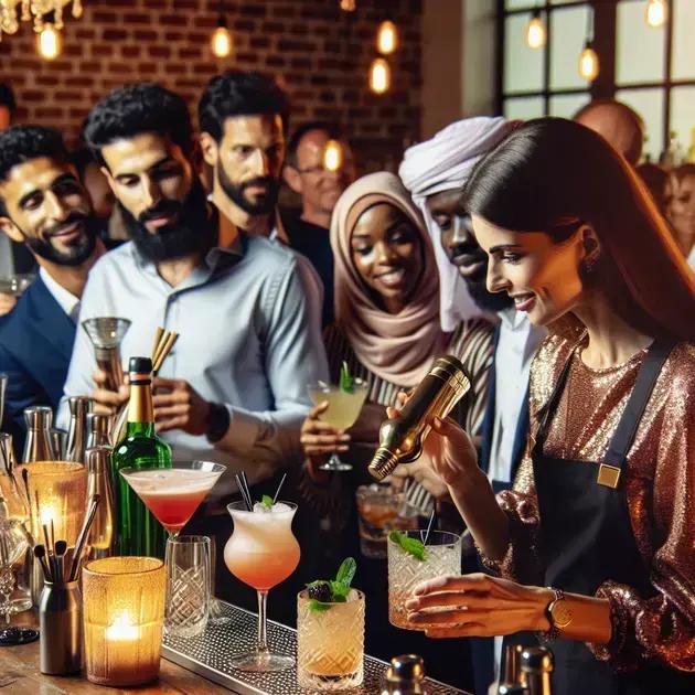 Barman para eventos com oficina de drinks: experiência única em SP