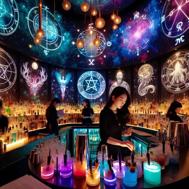 Barman para festa com drinks personalizados por signo