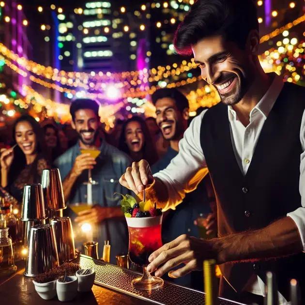 barman para festa e história dos drinks que vão animar seu evento