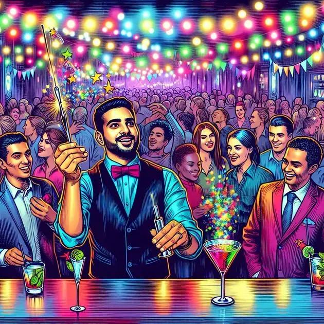 Bartender para aniversário com apresentações interativas: surpreenda seus convidados