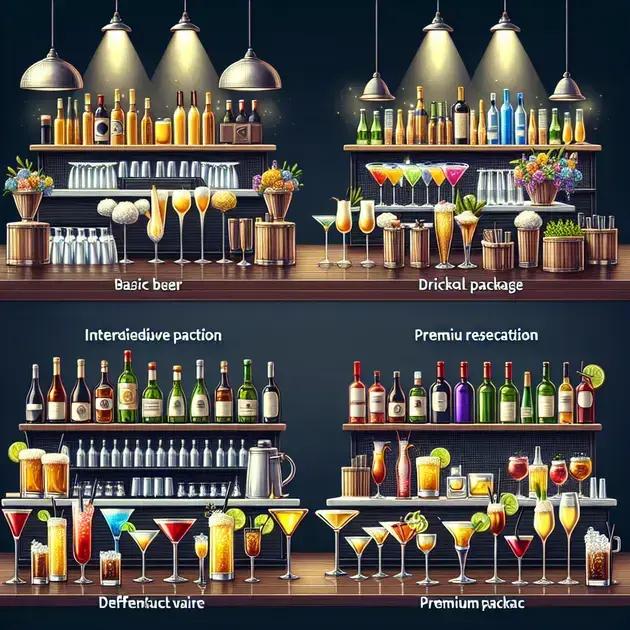 Comparando diferentes pacotes de bebidas