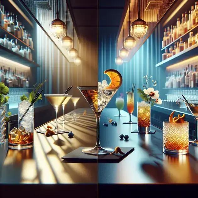 diferença entre coquetelaria premium e clássica