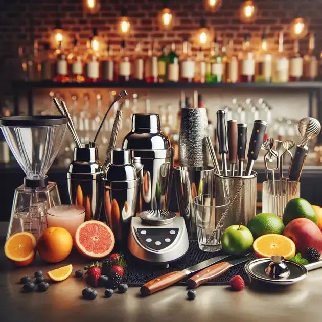 equipamentos essenciais para preparar coquetéis com frutas