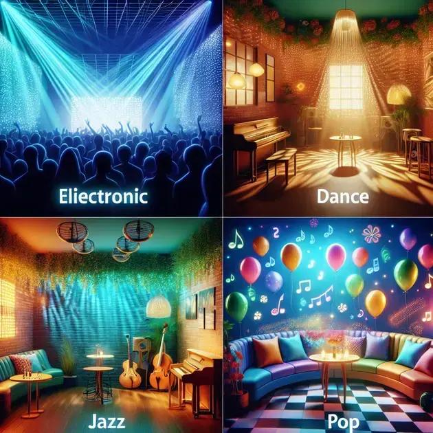 influência dos gêneros musicais no clima da festa