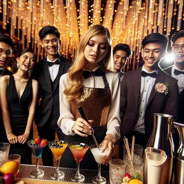 a importância do bartender na festa de debutante