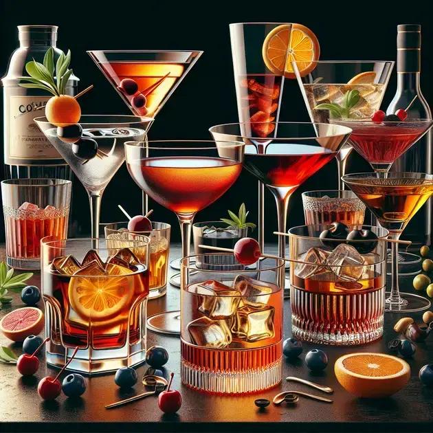 exemplos de drinks clássicos e fortes