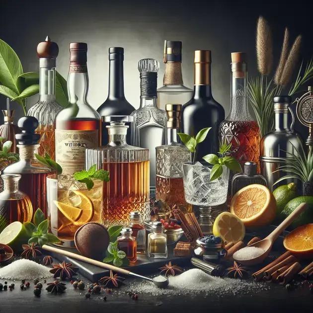 ingredientes comuns usados em drinks fortes