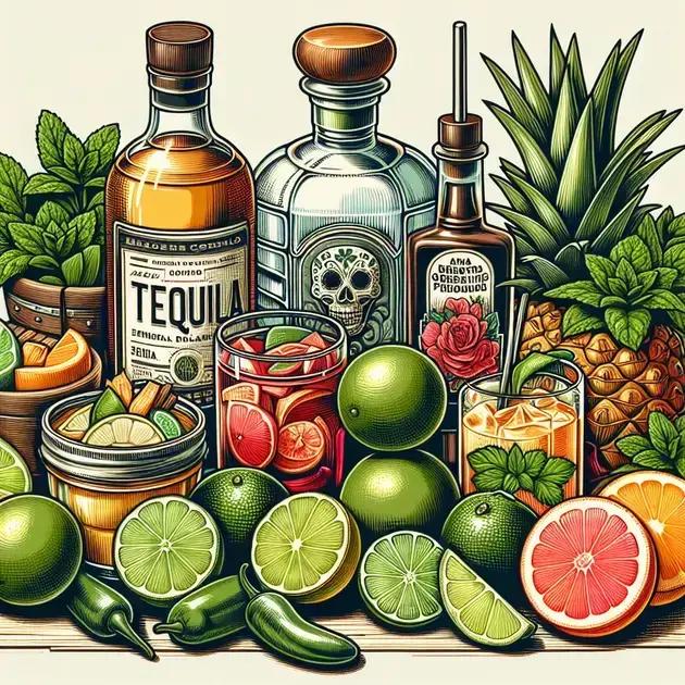 ingredientes essenciais para os coquetéis