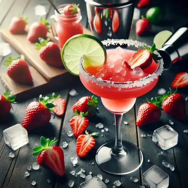 Receita 2: Margarita de morango com toque cítrico