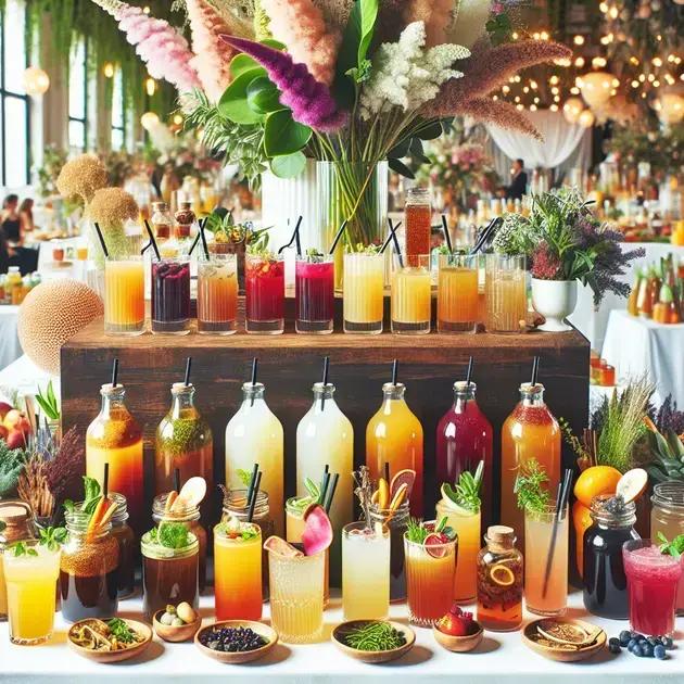 tendências de bebidas saudáveis em eventos