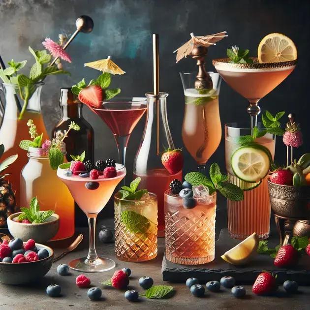tendências de coquetéis sem álcool