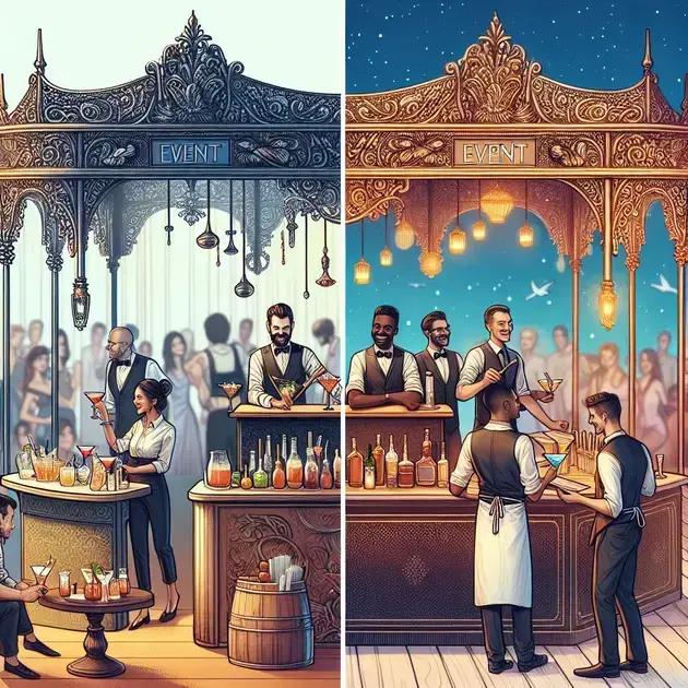 a diferença entre um serviço de bar excelente e um mediano