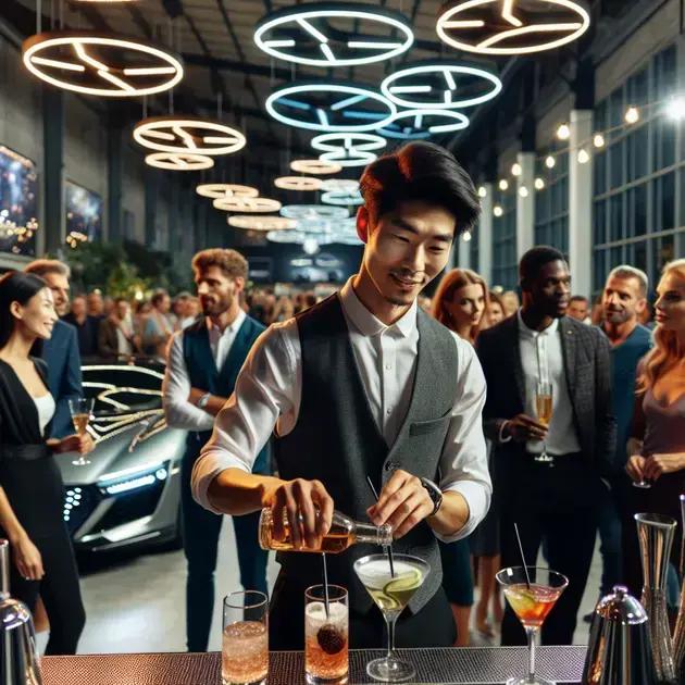 Barman em ativação de concessionárias: revolucione suas vendas