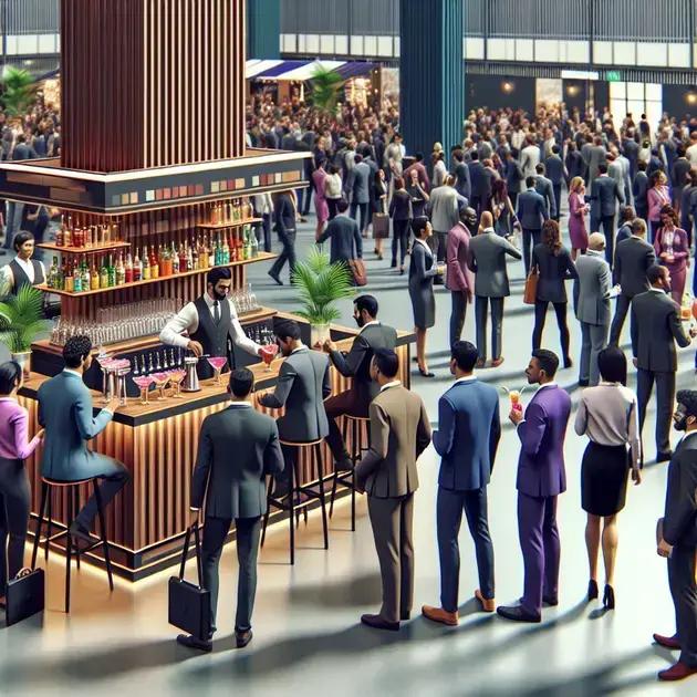 Open Bar em Feiras e Convenções: Destaque seu Estande com Coquetéis