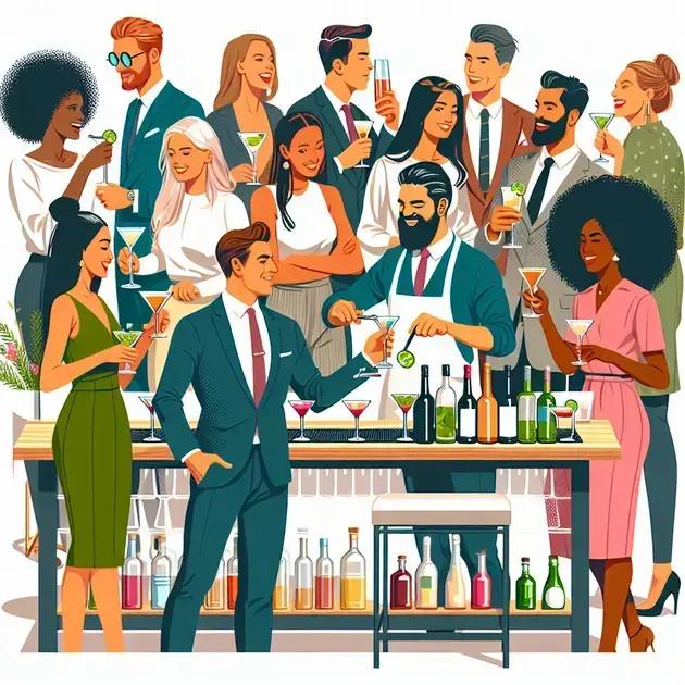 papéis das bebidas em eventos sociais