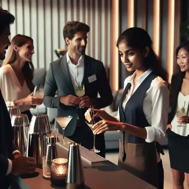 como a presença de um barman profissional transforma o evento
