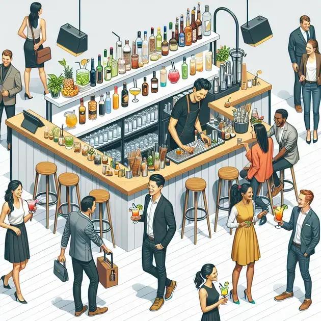 Estratégias para um bar que eleva a experiência do evento Estratégias para um bar que eleva a experiência do evento