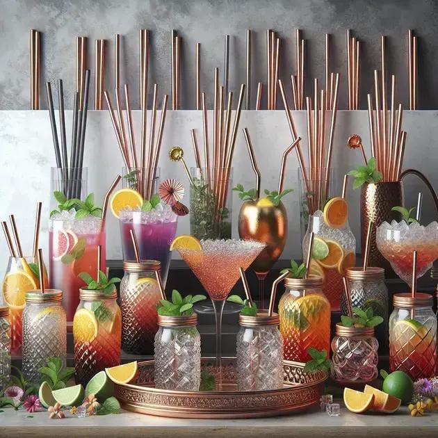 Ideias de apresentações estilosas para drinks gelados Ideias de apresentações estilosas para drinks gelados