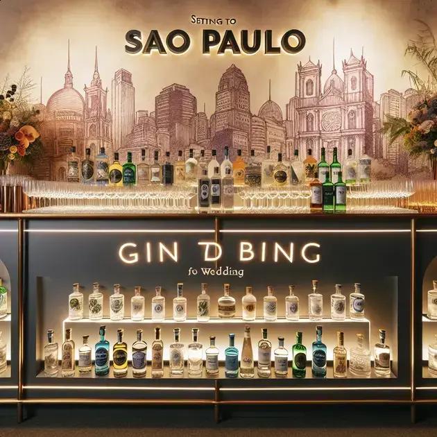 bar de gin tônica personalizado para casamentos