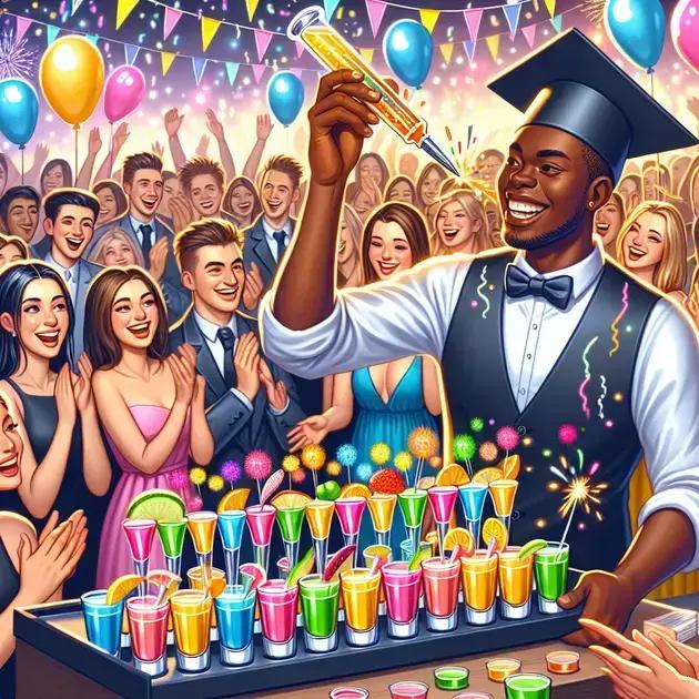 bar de shots criativos para formaturas