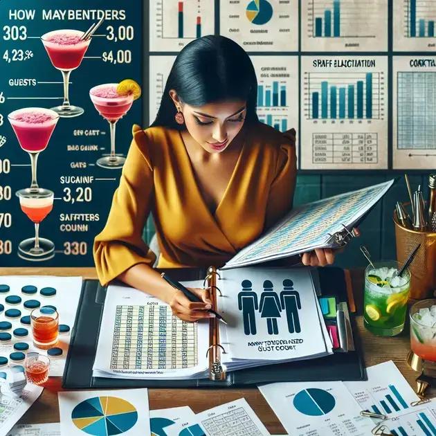 calculando bartenders por número de convidados