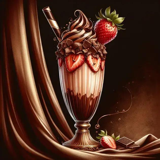 combinações clássicas: chocolate e morango