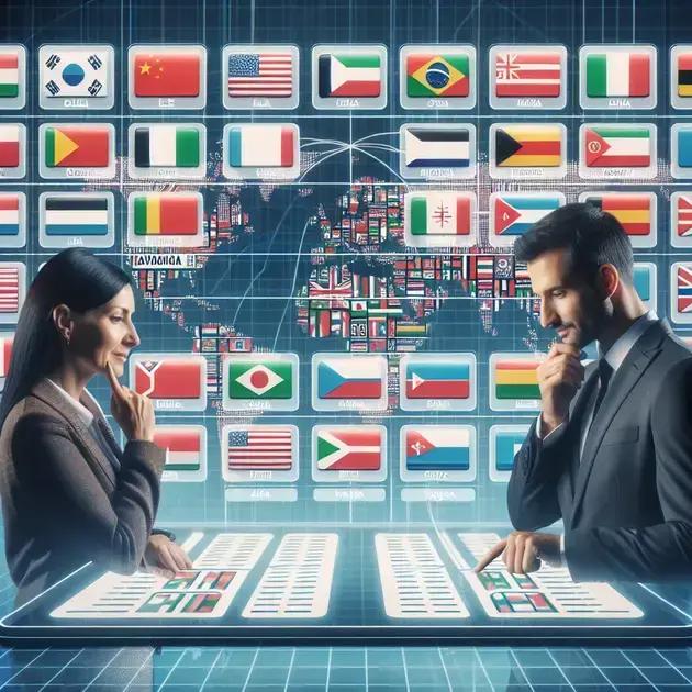 como escolher os idiomas do seu cardápio