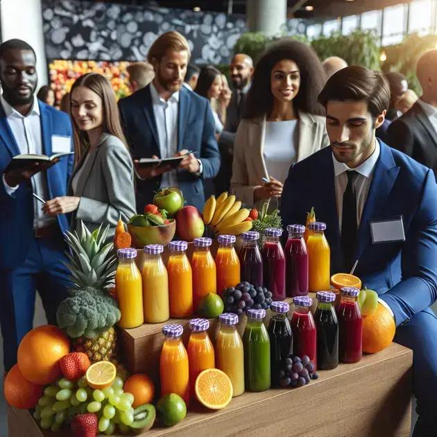 como integrar um bar de sucos naturais em eventos corporativos