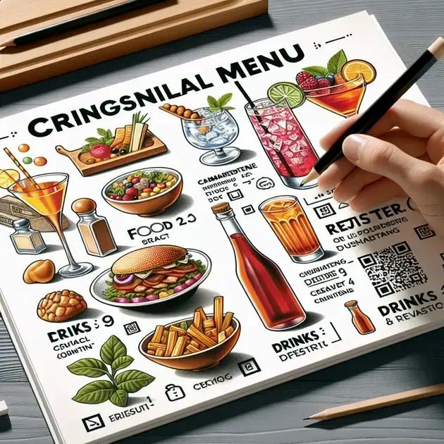 design e layout eficazes para um cardápio