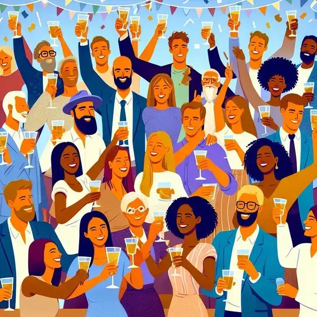 O papel do brinde em eventos sociais e festas O papel do brinde em eventos sociais e festas