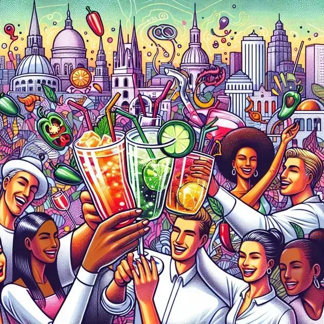 bebidas clássicas de festa em São Paulo com um toque apimentado