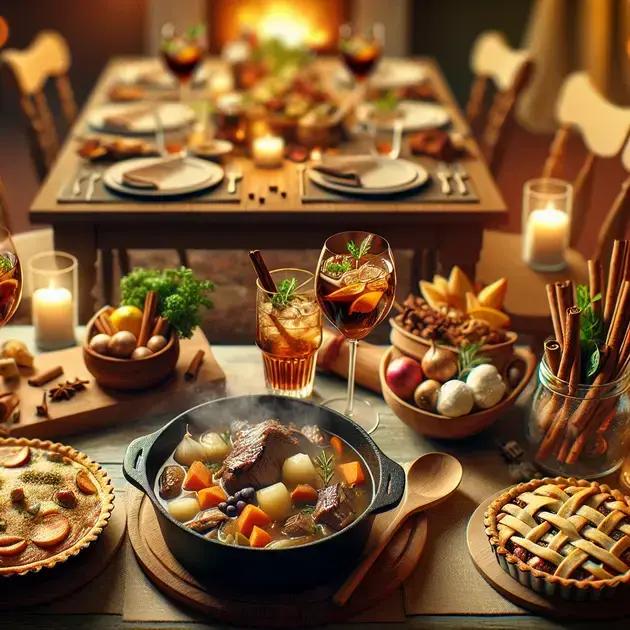 como harmonizar coquetéis de especiarias com pratos de inverno