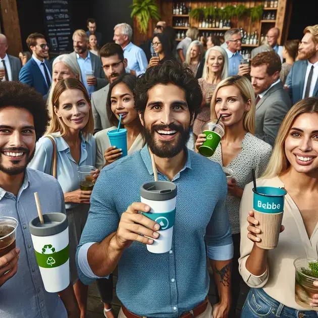 vantagens dos copos reutilizáveis em eventos