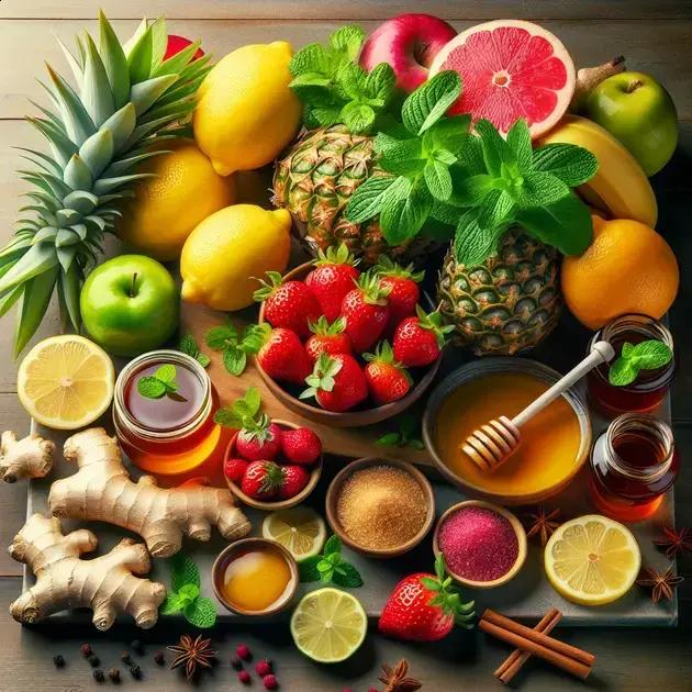 Principais ingredientes para drinks saudáveis Principais ingredientes para drinks saudáveis