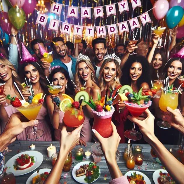 tendências de coquetéis personalizados em aniversários