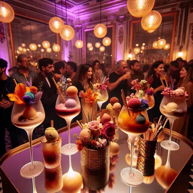 Tendências de drinks com sorvete em festas paulistanas
